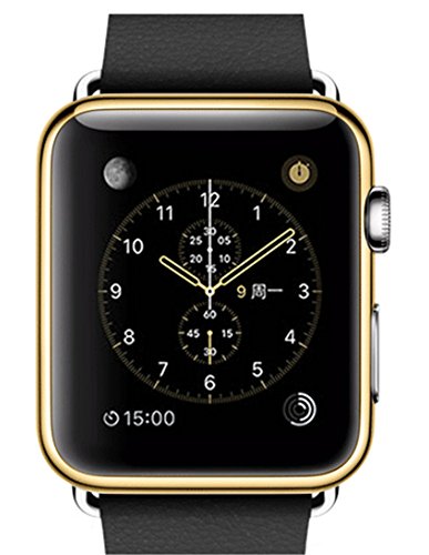 Interesting® Ultra-Slim Electroplate Metall Hard Case Cover für iWatch Apple Uhr (Gold 38mm) - 4