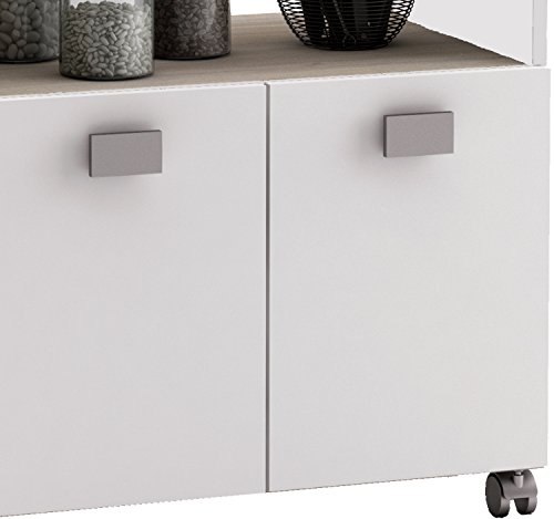 Kchenwagen-145-AKAZIE-in-WEISS-Kchentrolley-mit-Schublade-schner-Kchenschrank-oder-Kchenhelfer