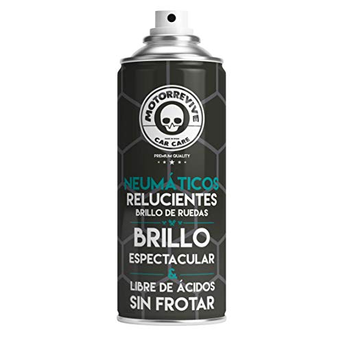 Motorrevive - Abrillantador de Neumáticos, Plásticos y Gomas Exteriores - 400 ml