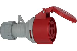 Brennenstuhl acoplamiento CEE 400V/16A (para uso en exteriores IP44, técnica de conexión atornillable, 5 polos)