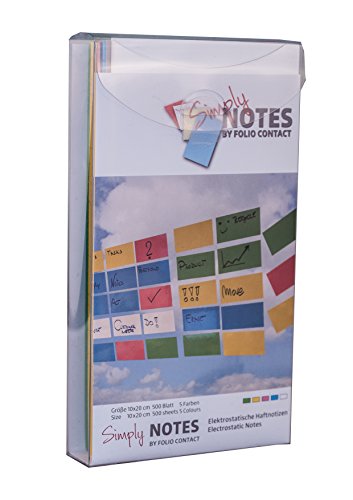 'nopar 5001 Oficina accesorios"Simply Notes verde/azul/rosa/amarillo/blanco