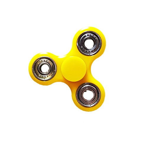 Fidget Hand Spinner Toy,Stress Reducer Ultra Durable High Speed Ceramic Bearing Fidget Finger Toy Can Continue to Rotate for 1-3 minutes - Perfect for ADD / ADHD / Anxiety / Autism And Stress Relief Adult/Children,Office Desk Gadget (Tri Yellow) Fidget Hand Spinner Toy,Stress Reducer Ultra Durable High Speed Ceramic Bearing Fidget Finger Toy Can Continue to Rotate for 1-3 minutes - Perfect for ADD / ADHD / Anxiety / Autism And Stress Relief Adult/Children,Office Desk Gadget (Tri Yellow)