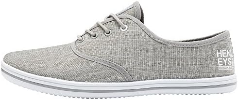 Henleys Mens Canvas Shoes - Milo - Grey - UK 11