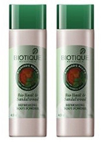 Biotique Bio Basil and Sandalwood Refreshing Body Powder for All Skin Types -Biotique_125