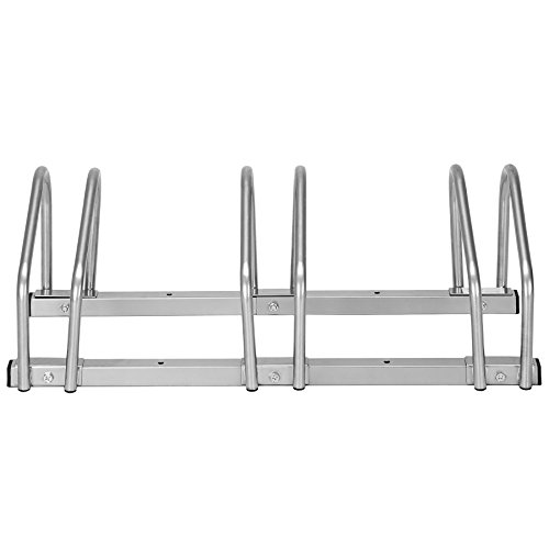 TecTake Fahrradständer Fahrradparker für 3 Fahrräder Bike Fahrrad Ständer Rad außen | (LxBxH) 72 x 28,5 x 26 cm - 3