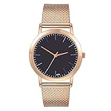 Lazzgirl Damenmode Luxus Freizeit Schneckenwelle Silikonband Edelstahl Quarz Uhr(Wie Gezeigt)