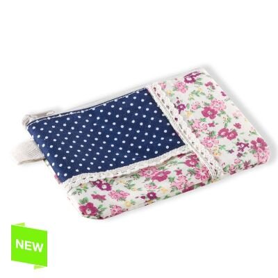 Preisvergleich Produktbild Portemonnaie – Geldbörsen – etui blumen 15X10 Cm.