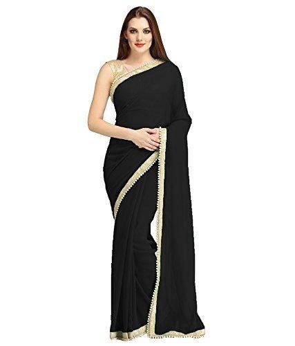 Women's Woven Chiffon Saree With Unstitched Blouse Piece