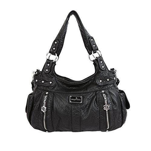 Angelkiss - Bolso al hombro de Piel para mujer 14 * 4.5 * 13