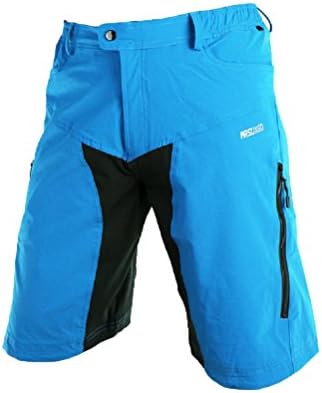 Born2Ride Mens Cycling/Mountain Bike Shorts Outdoor Sport Pants (Medium, Blue)