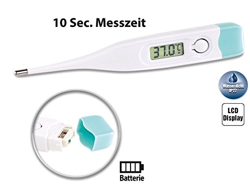 PEARL Medizinisches Fieberthermometer mit Fieberalarm, digital, wasserdicht - 4