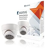 accesorios König SAS-DUMMYCAM60 - Cámara CCTV domo ficticia para interiores