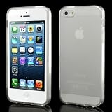 Funda gel Iphone 5 Transparente + 1protector de pantalla