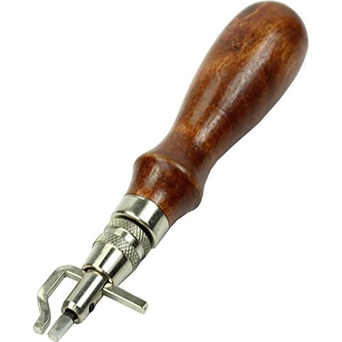 Hrph 1 Satz 5 in 1 Pro Leder Einstellbare Stitching und Groover Crease Leder-Werkzeug - 2