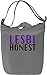 Produktbild Lesbi Honest Slogan Leinwand Tagestasche Canvas Day Bag| 100% Premium Cotton Canvas| DTG Printing|