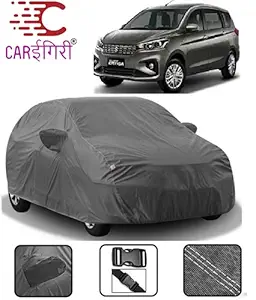 Carigiri Grey Car Body Cover for Maruti Suzuki Ertiga 2018(Triple Stitched,Mirror Pocket,UV Resistant,Dustproof)(Models-2018, 2019, 2020, 2021)