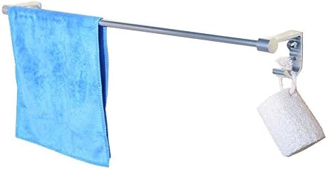 Aluminum Towel Rack Strong Sucker Wall Mounted Towel Shelf Bath Towel Holder Hanger Organizer for Bathroom Kitchen - No Tools Required