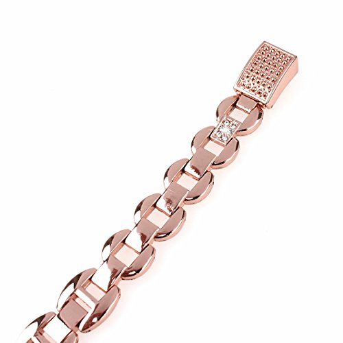 Für Fitbit Alta HR Armband Rosa Schleife® Smart Watch Band Edelstahl Glitter armbänder Wrist Strap Uhrenarmband mit Metallschließe und Schnalle Ersatzarmband Replacement Wristband für Fitbit Alta Fitness Armband - 6