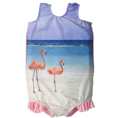 Splash About Kids Swimming Costume - Funky Flamingo, 1-2 Years