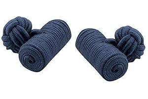 FUNKY CUFFLINKS~COM Silk Knot Cufflinks with a Barrel Ends Striped Color Combinations - Many Varieties and multi delas available