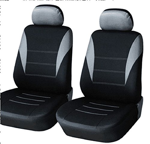 2er vordere Sitzbezüge Schonbezüge grau passend für VW GOLF GTI OPEL TIGRA ZAFIRA CORSA ASTRA VECTRA COMBO MERIVA NISSAN X-TRAIL VW LT TRANSPORTER T4 T5 MULTIVAN PEUGEOT 106 206 306 406 308 MAZDA 323 626 MERCEDES W163 A SPRINTER VITO E G GL GLK C CLK ML CHEVROLET AVEO EPICA CAPTIVA VW TIGUAN SHARAN CADDY OPEL INSIGNIA SIGNUM SEAT IBIZA LEON ALTEA AROSA RENAULT CLIO SCENIC MEGANE HYUNDAI SANTA FE GETZ TOYOTA YARIS AURIS SUZUKI VITARA SWIFT DACIA DUSTER LOGAN MCV SANDERO HONDA CIVIC JAZZ CR-V