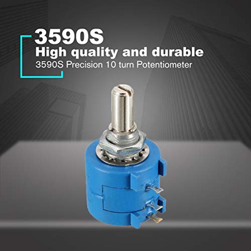 Preisvergleich Produktbild ForceSthrength Präzisions-Multiturn-Potentiometer 3590S, 10-Ring-Widerstand mit Einstellbarer Drahtwicklung