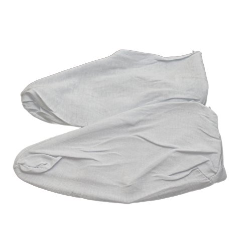 Moisturising Cotton Sock - One Size Fits Most Feet - For Soothing or Healing Dry Cracked Skin (White)