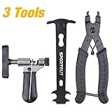 Sportout Bicycle Repair Tool Kit, Bicycle Link Plier, Bicycle Chain Cutter, Chain Inspection Caliper, Practical Bicycle Repair Kit, Perfect for Road Bike, Mountain Bike, City Bike, Sports Bike