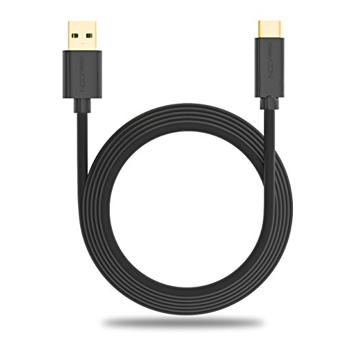 deleyCON 3m USB Kabel / Stecker Typ 3.1 / C auf A / USB 2.0 Speed / Ladekabel Datenkabel / für z.B. Smartphone / PC / Notebook / Ladegerät – Schwarz - 4