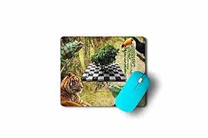 Designer Mouse Pad|Unique Design|Animals|Nature Mouse Pad for Laptop & Desktop|Anti-Slippery, Optical-Friendly, Rectangular Mouse pad Without Wrist Support|Works with Both Laser and Optical Mouse
