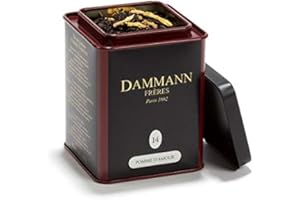 PASSERINI PASTICCERIA A MILANO DAL 1919 Dammann Pomme d'Amour - Té negro con manzana caramelizada, Lata de 100 gr - Dammann Frères
