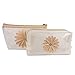 UberLyfe Cosmetics Pouch or Purse for Women - Transparent - Cream - Set of 2 (1179) RS.499.00
