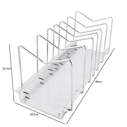 Ohuhu Edelstahl Pfannen Rack Topf Deckelhalter Einstellbare Backformen Kochgeschirr Wschestnder Kchenschrank Und Countertop Organizer Ohuhu Edelstahl Pfannen Rack Topf Deckelhalter Einstellbare Backformen Kochgeschirr Wschestnder Kchenschrank Und Countertop Organizer
