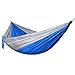 Produktbild Outdoor Courtyard Anti-Rollover Canvas Hammock with Wooden Stick Single Double Camping Portable Hammock Swing - Blue_270*140