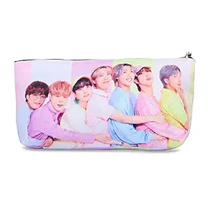 TheFanExpress.com pop S Bangtan Boys Pencil Case S Pouch Coin Bag School Supplies S Stationery Gift Zipper Bag (Style 3)