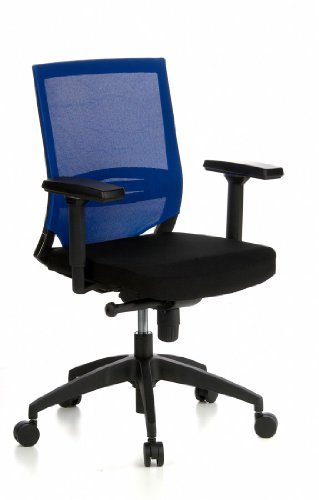 hjh OFFICE 657231 Brostuhl Drehstuhl PORTO BASE Netzstoff schwarz blau gute Polsterung, robuster Netzrcken, hhenverstellbare Armlehnen, Schreibtischstuhl ergonomisch, Bro Sessel, Bro hjh OFFICE 657231 Brostuhl Drehstuhl PORTO BASE Netzstoff schwarz blau gute Polsterung, robuster Netzrcken, hhenverstellbare Armlehnen, Schreibtischstuhl ergonomisch, Bro Sessel, Bro