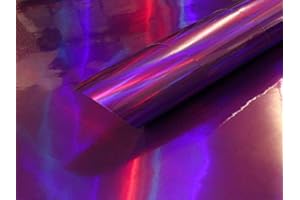 SPEEDWERK-MOTORWEAR 3D Holographic Chrom VIOLETT/LILA Rainbow Farbmuster 10cm x 10cm