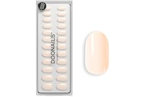 ‎DOONAILS DOONAILS Soft Gel Press On Nails 30er Set Cheesecake abgerundete Form Creme Nägel zum Aufkleben Full Cover in Salonqualität Fake nails soft gel Medium Natürliches & angenehmes Tragegefühl