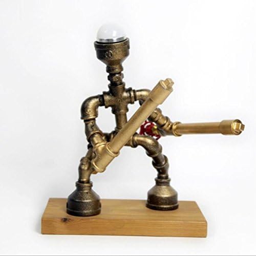 Industrial Table Lamp,Loft E27 Desk Lights,Retro Accent Lamps,Samurai Robot Light For Bedside Bedroom Living Room Cafe Bar ZT