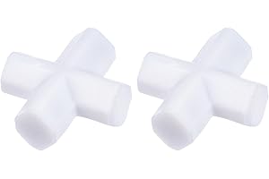 YOKIVE 2pz magnetici Barra Agitazionera, Laboratorio Barra Croce Forma Mescola Liquidi Ottimo per Laboratori, (Bianco, 1-")