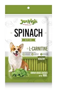 JerHigh Spinach Stix, 100 g (Pack of 2)