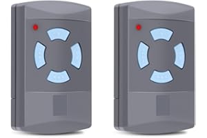 PUISENO 2 Stück Garagentor Handsender für Hörmann HSM4-868,4 Kanäle 868,3MHz Fernbedienung Handsender für Hörmann Garagentoröffner SupraMatic, ProMatic, RotaMatic, LineaMatic,Enthält 2 Batterien