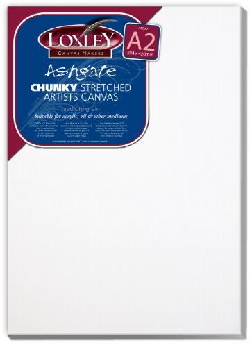 Loxley Ashgate Künstlerleinwand, A2, 36 mm tiefer Rahmen, Weiß