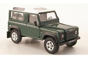 Land Rover Defender 90, dkl.-grün/weiss, Modellauto, Fertigmodell, Cararama 1:43