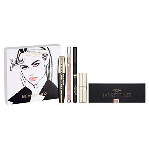 L'Oreal Cosmetics Kristina Bazan Full Box Kit Contains Eyeshadow Palette, Lipstick and Lipliner, Mascara and Eye liner