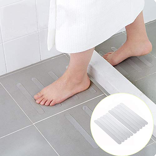 Preisvergleich Produktbild HARRYSTORE 10Pcs Anti Rutsch Bad Griff Aufkleber Rutschfesten Dusche Streifen Fußböden Sicherheit Band