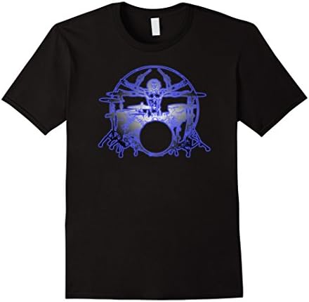 Men's The OFFICIAL "Davinci Drummer" T-shirt   Blue Dream 2XL Black