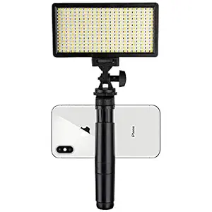 Osaka Bi-Color Dimmable LED Video Light OS-LED-308 Pocket LED with F Bracket Smart Rig Filmmaker Grip Tripod Mount with F750 Battery 8000 mAh and Fast Charger