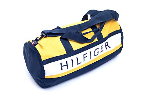 tommy hilfiger yellow duffle bag