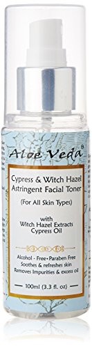 Aloe Veda Cypress and Witch Hazel Astringent Facial Toner (non-alcoholic), 100ml RS.157 (35.00% Off) - Amazon